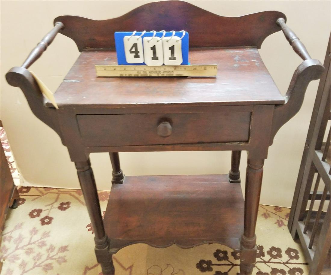 19th c. 1 DRAWER WASH STAND (1 of 1)