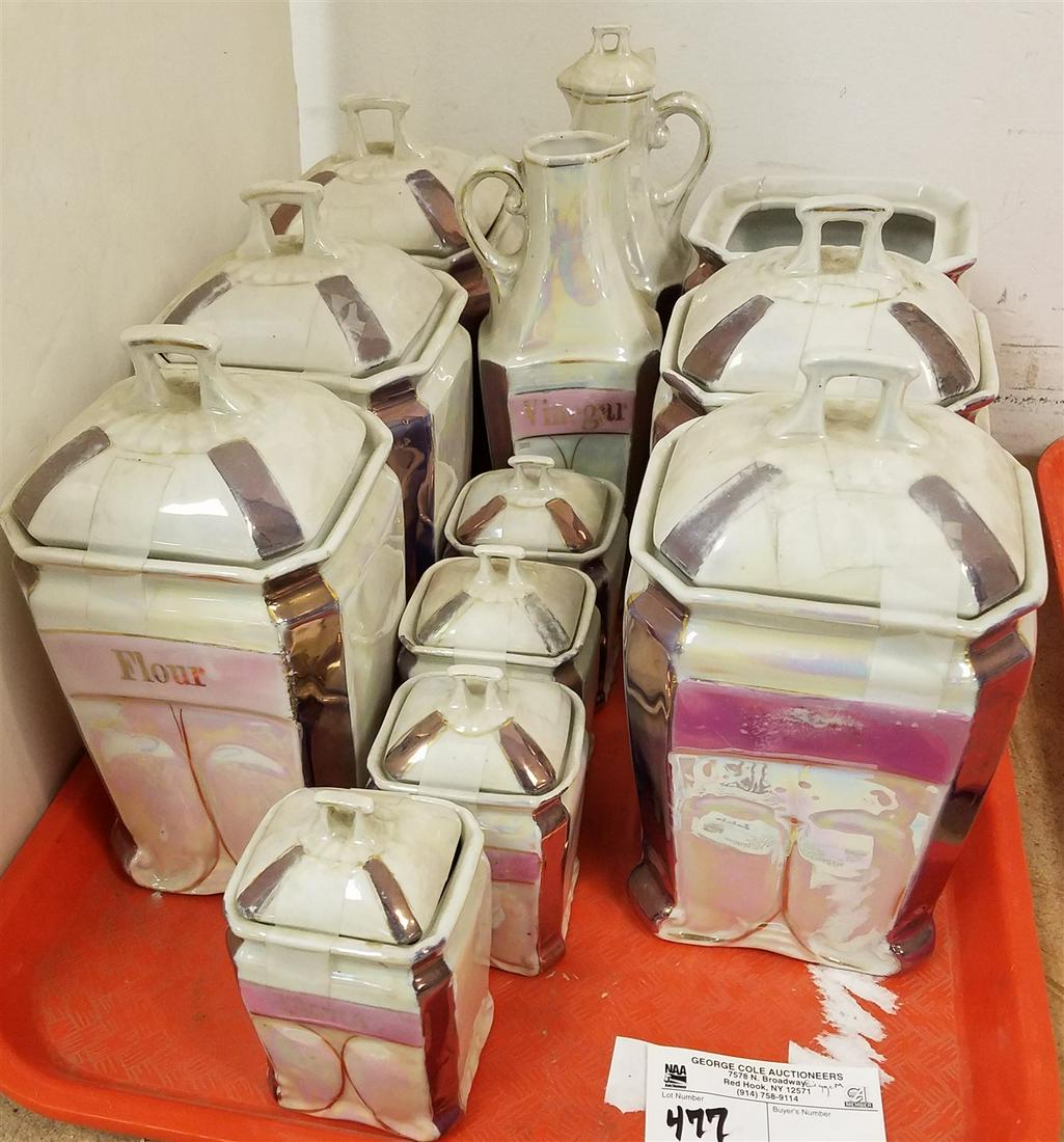 12 PC GERMAN CANNISTER SET (1 of 2)