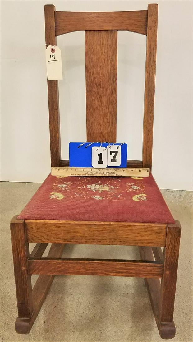 LIMBERT MISSION OAK ROCKER (1 of 2)