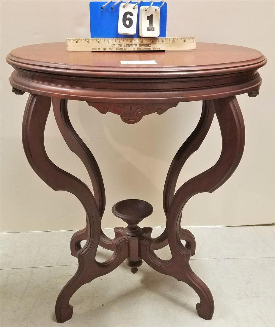VICTORIAN WALNUT TABLE - 28.5"H X 24.5"W X 18"D (1 of 1)
