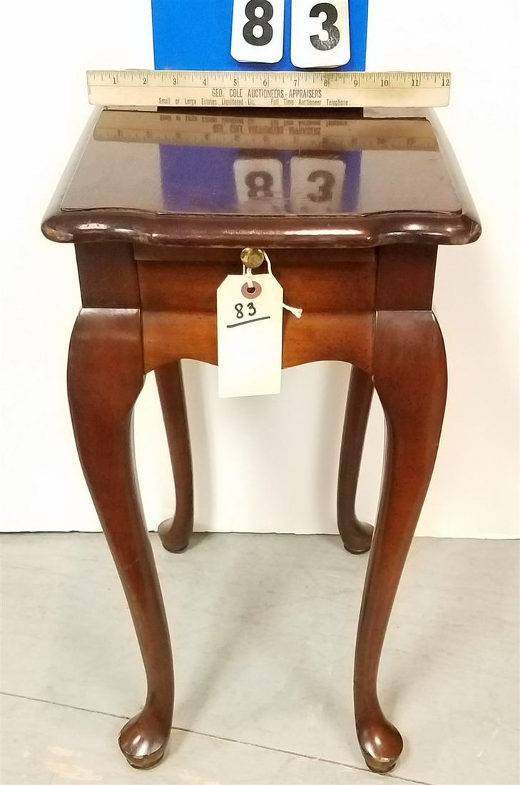 CHERRY QA STYLE STAND W/CANDLE SLIDE - 23"H X 12"W X (1 of 2)