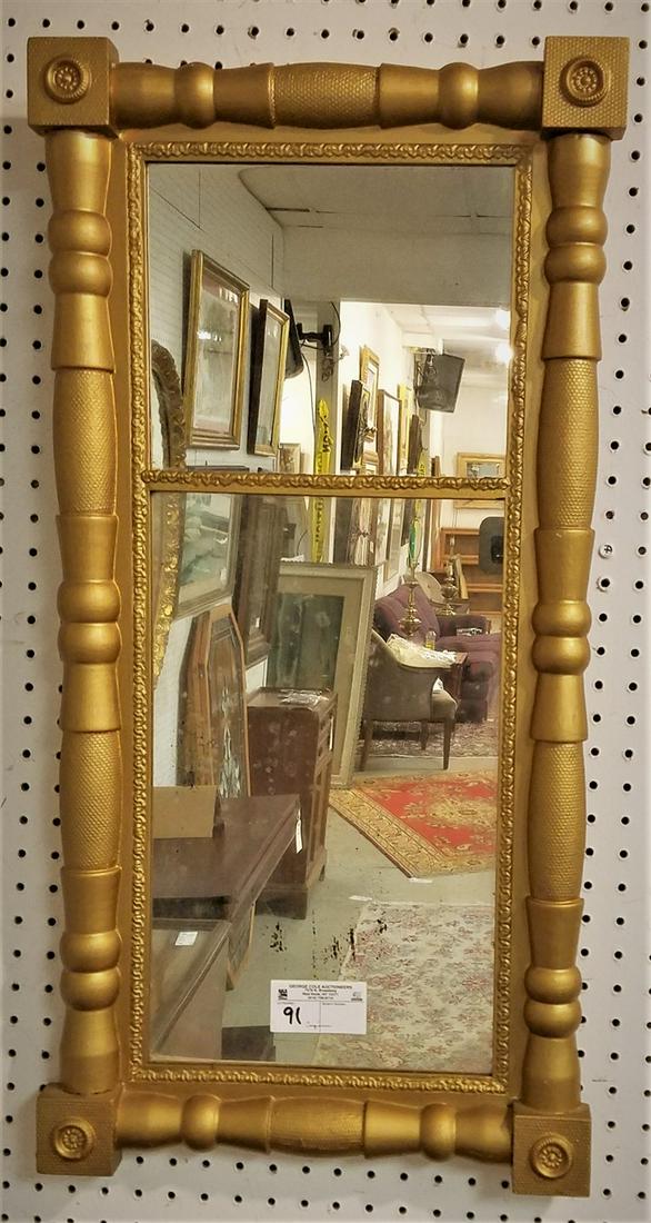 EMPIRE GILT FRAMED 2 PART MIRROR 31.25" X 15.75" (1 of 2)
