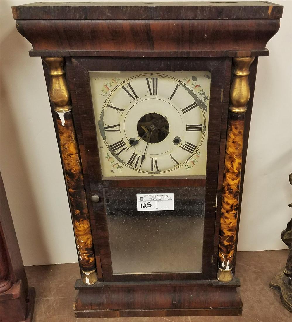 SETH THOMAS PILLAR CLOCK - 25"H X 15"W (1 of 2)