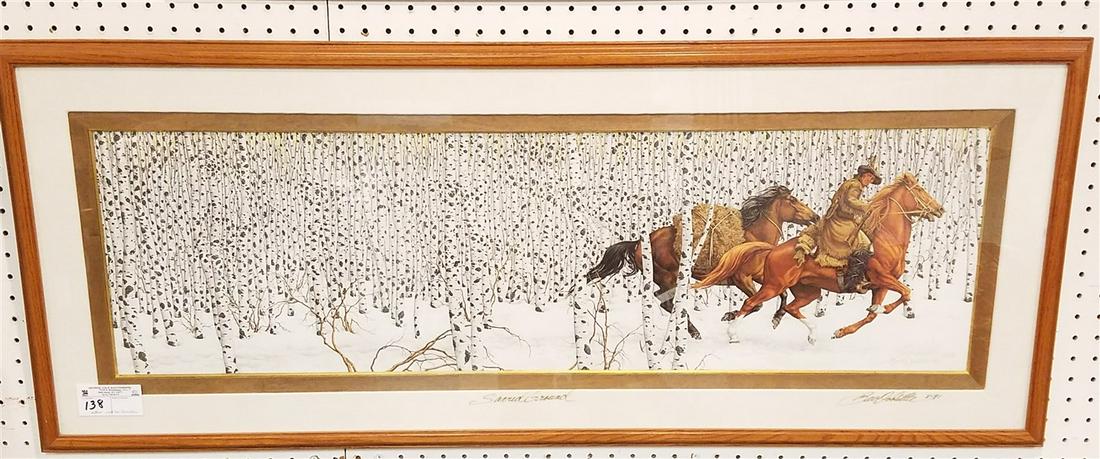 FRAMED LITHO SACRED GROUND PENCIL SGND BEV DOOLITTLE + (1 of 4)