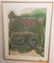 FRAMED MIXED MEDIA ABSTRACT, SGND. ON BACK BILL JENSEN