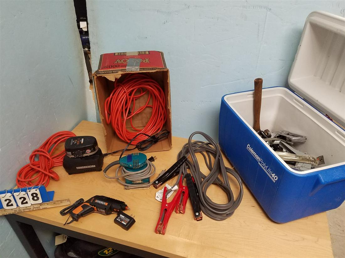BX POWER STATION, JUMPER CABLES, POWER TOOLS, ETC., + (1 of 2)