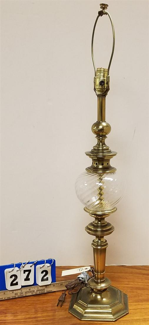 STIFFEL BRASS TABLE LAMP (1 of 3)