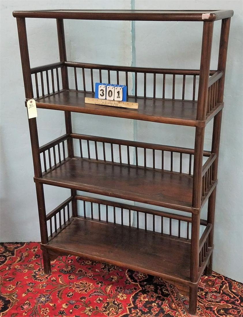 CHINESE 4 TIER SHELF 58 1/2"H X 38"W X 15"D (1 of 1)