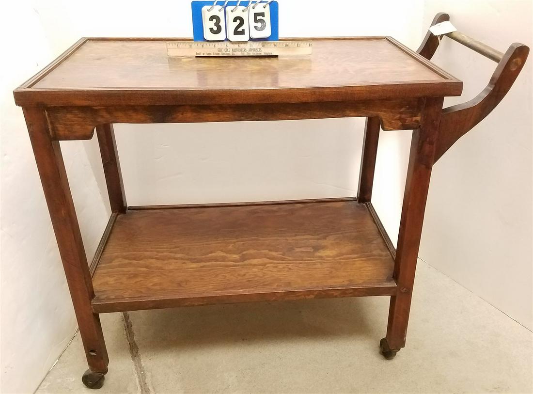 OAK TEA CART (1 of 2)