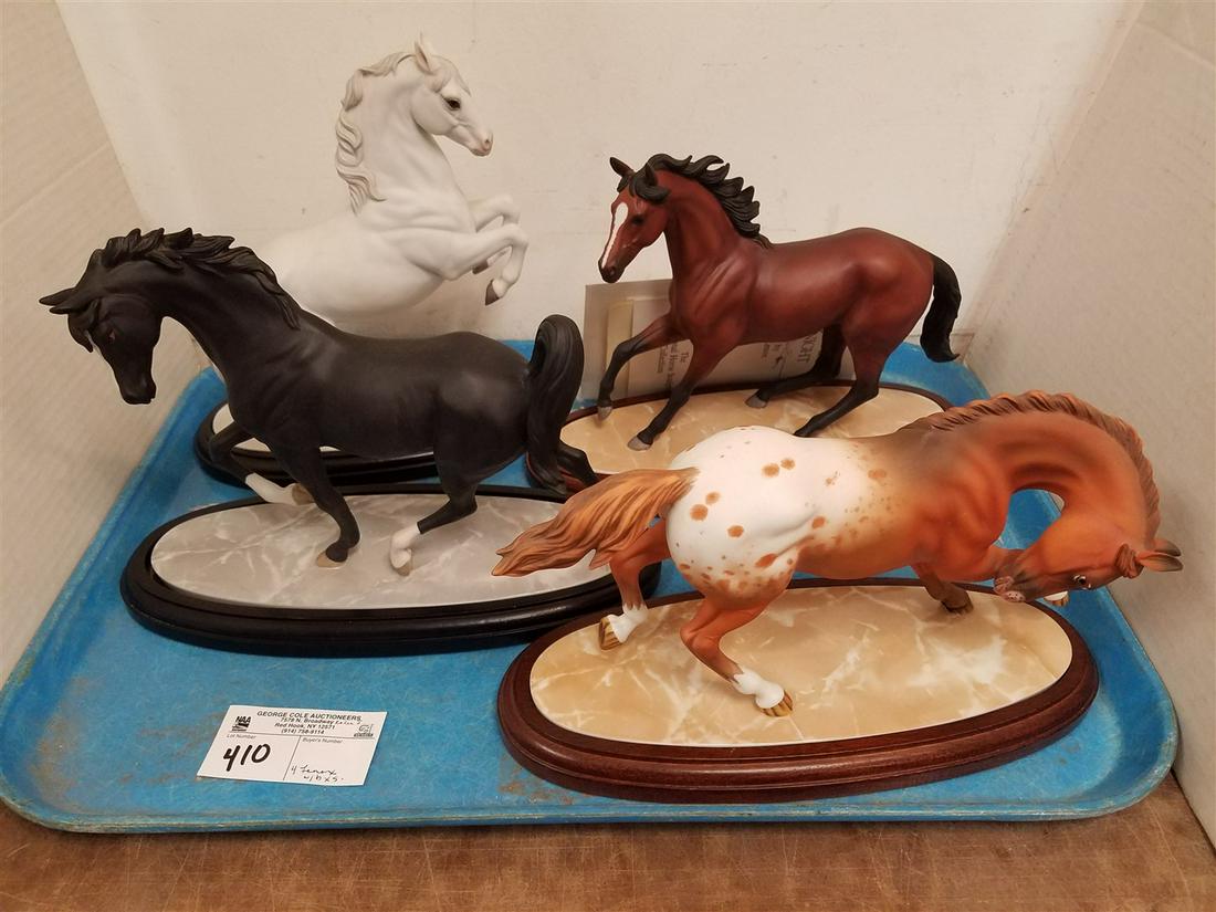 TRAY 4 LENOX INTERNATIONAL HORSE SCULPTURE W/ BXS (1 of 6)