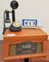 CROSLEY LANCASTER CR42 PHONO/RADIO AND CANDLESTICK