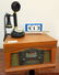 CROSLEY LANCASTER CR42 PHONO/RADIO AND CANDLESTICK - 2