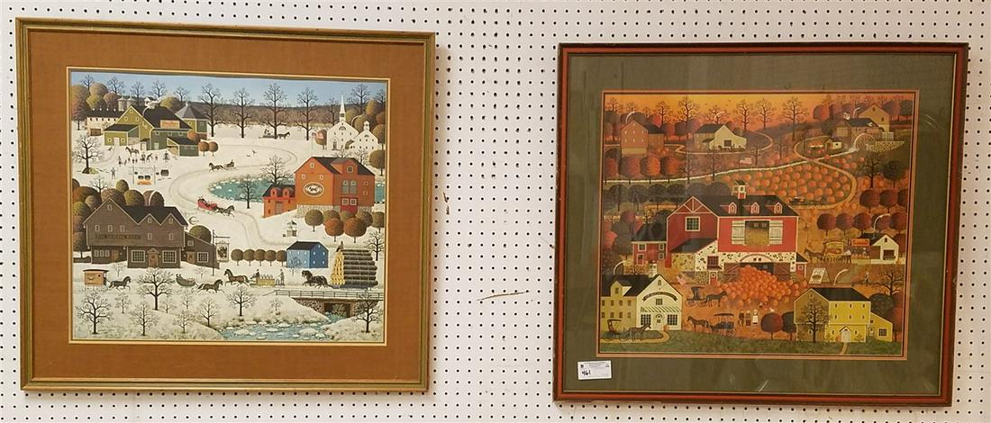 PR LITHOS LANDSCAPES PENCIL SGND. CHARLES WYSOKI 22" (1 of 3)