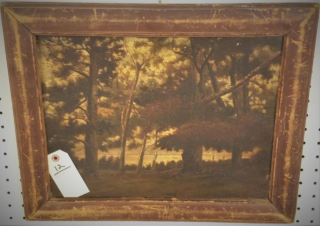 FRAMED O/P LANDSCAPE, 12" X 16" (1 of 3)