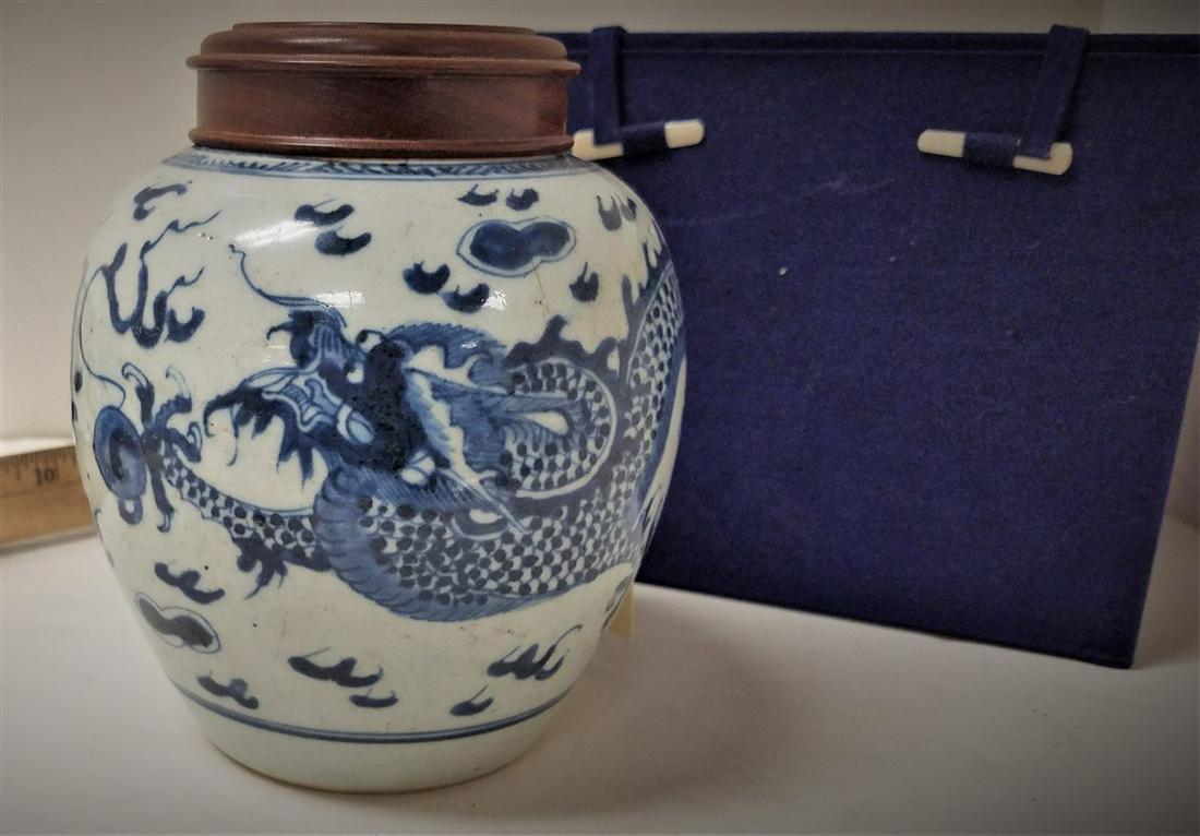 CHING(QING) 19th c. GINGER JAR 6" W/BX (1 of 10)