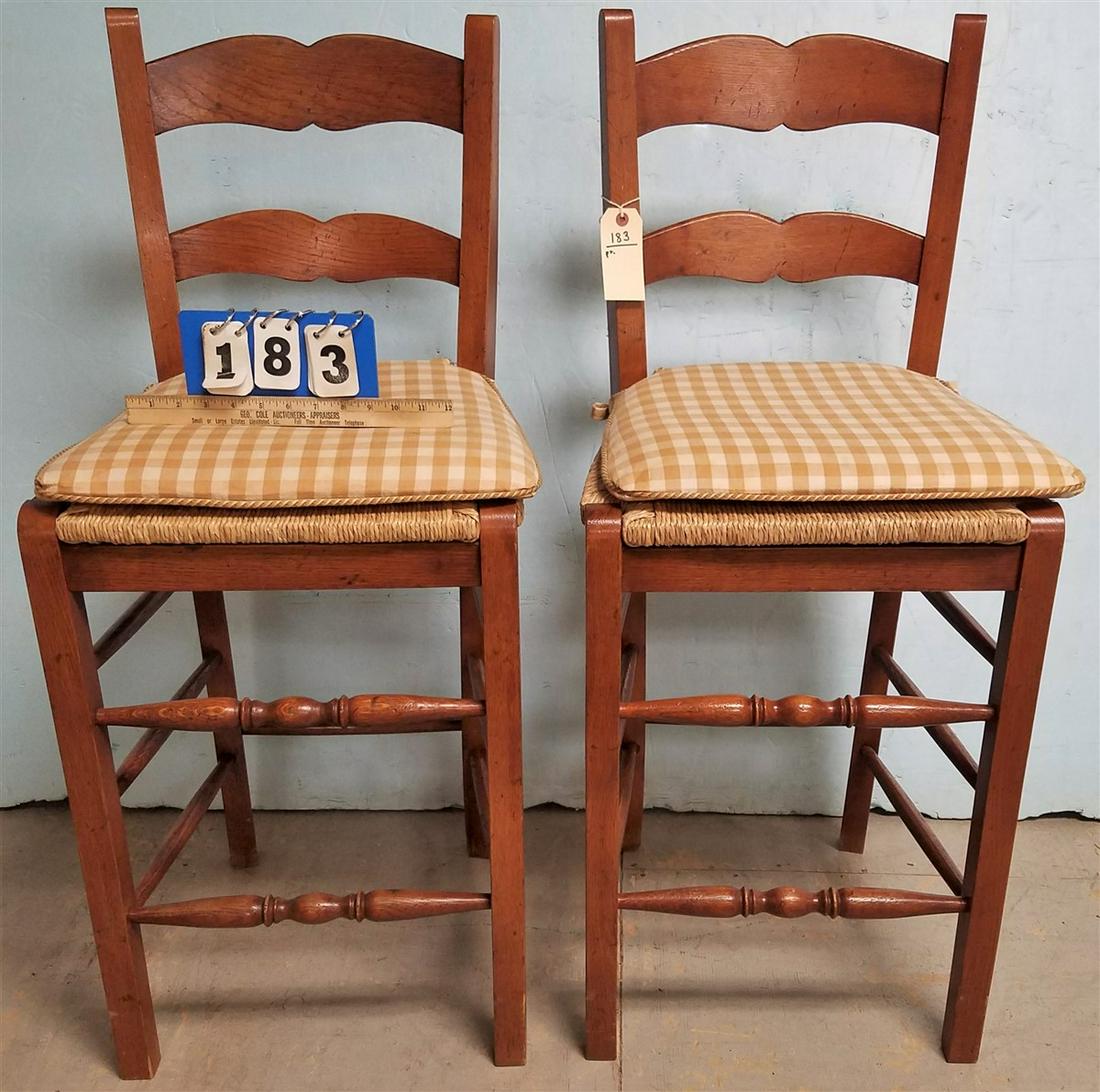 PR. OAK COUNTER CHAIRS (1 of 2)