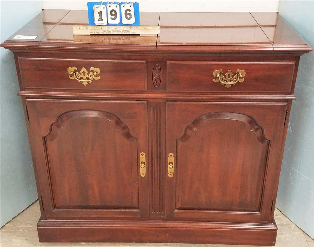 ETHAN ALLEN CHERRY BAR/SERVER, 35.5"H X 40"W X 20"D (1 of 3)