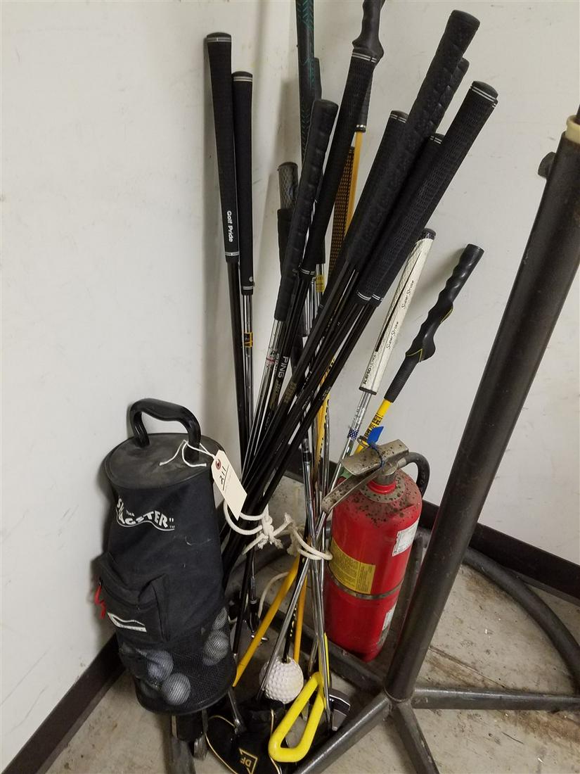 GOLF CLUBS + SHAGSTER: GOLF CLUBS + SHAGSTER