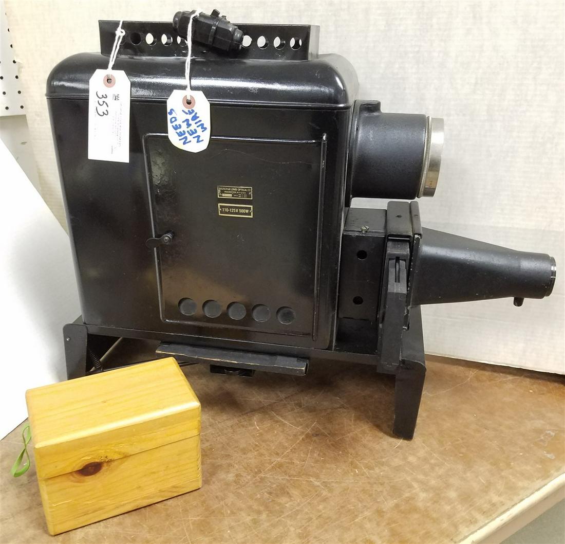 BAUSCH +LOMB PROJECTOR + SLIDES (1 of 5)