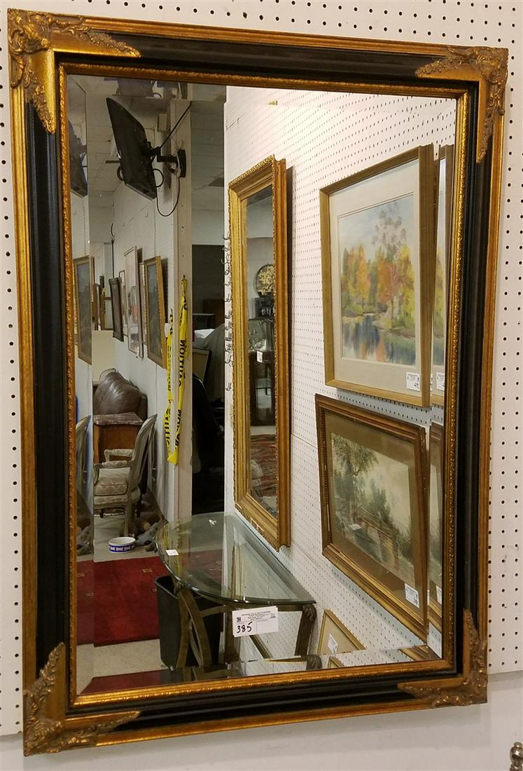 FRAMED BEVELLED MIRROR, 41.5" X 29.5" (1 of 2)
