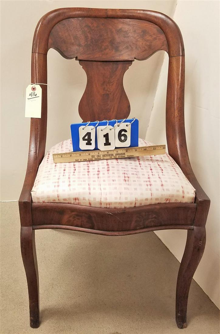 EMPIRE MAHOG. SIDE CHAIR (1 of 2)