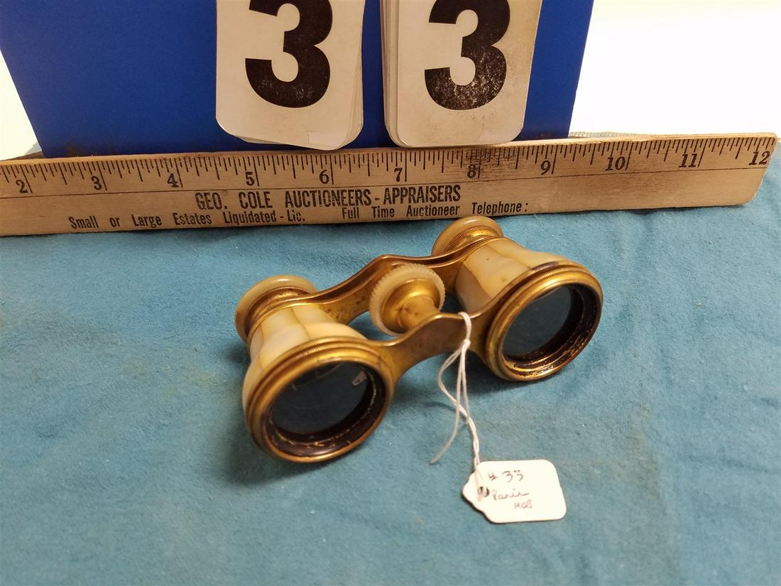 PARIS MOP INLAY OPERA GLASSES: PARIS MOP INLAY OPERA GLASSES