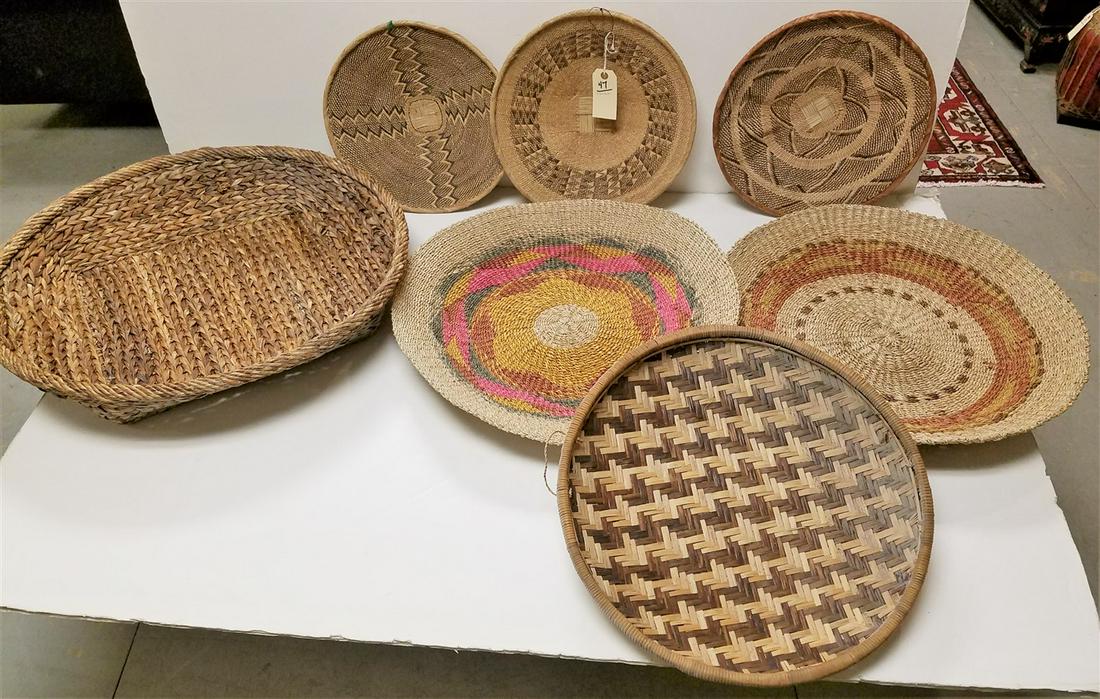 LOT 7 BASKETS 26.5" DIAM. TO 14.5" DIAM. (1 of 2)