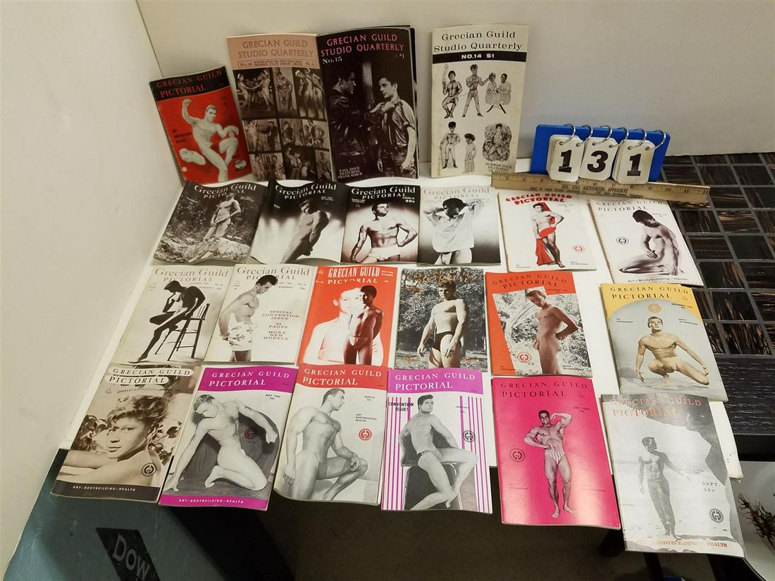 LOT 19 50'S-60'S MALE BEEFCAKE MAGS, GRECIAN GUILD (1 of 2)
