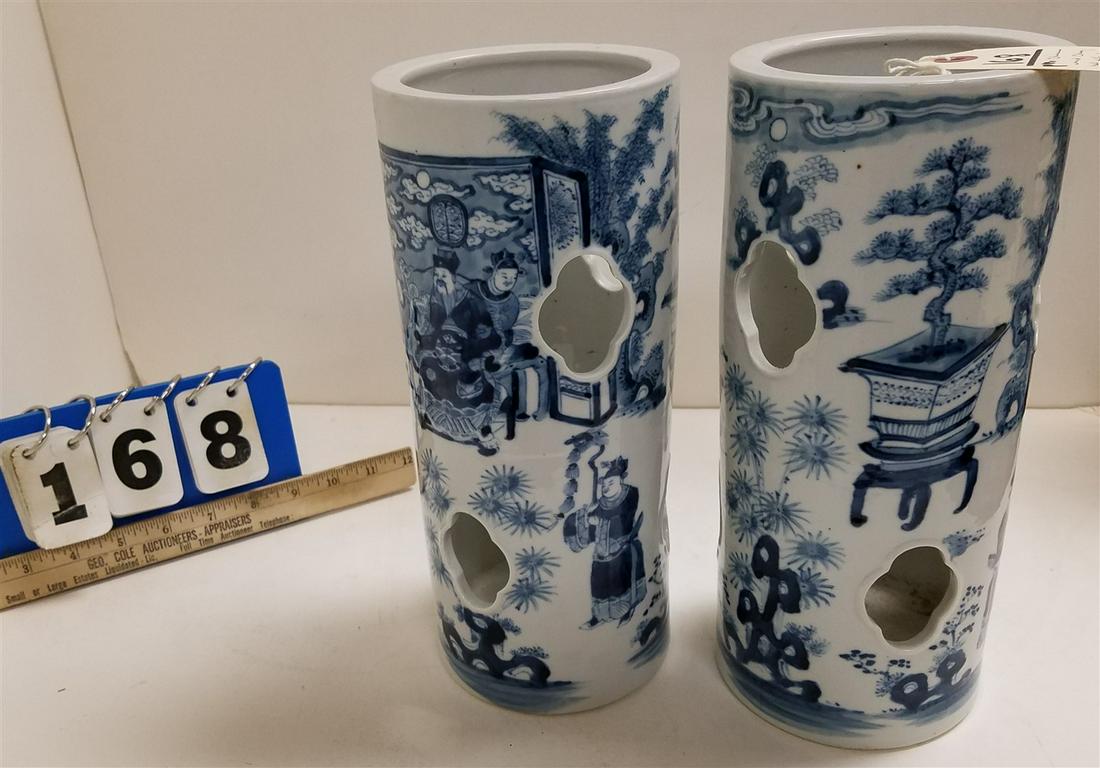 PR. CHINESE MID CHING HAT STANDS, 11.25"H X 4.75" DIAM. (1 of 8)