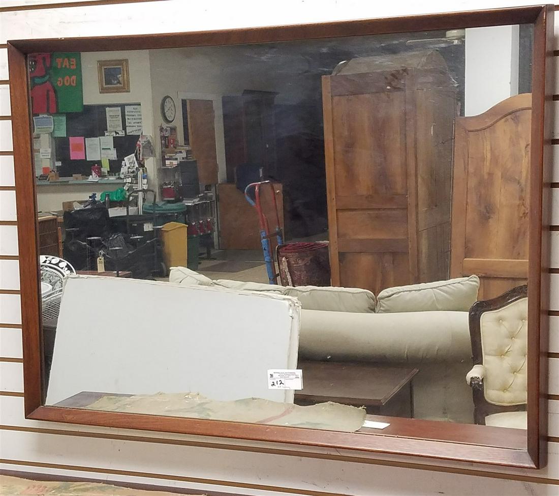 MID CENTURY FRAMED MIRROR, 31.5" X 43.5" (1 of 1)