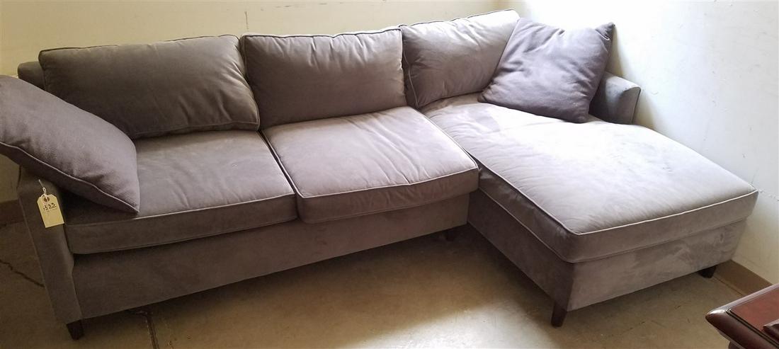 MITCHELL GOLD 2 PART SECTIONAL, 7'4" X 58" (1 of 2)