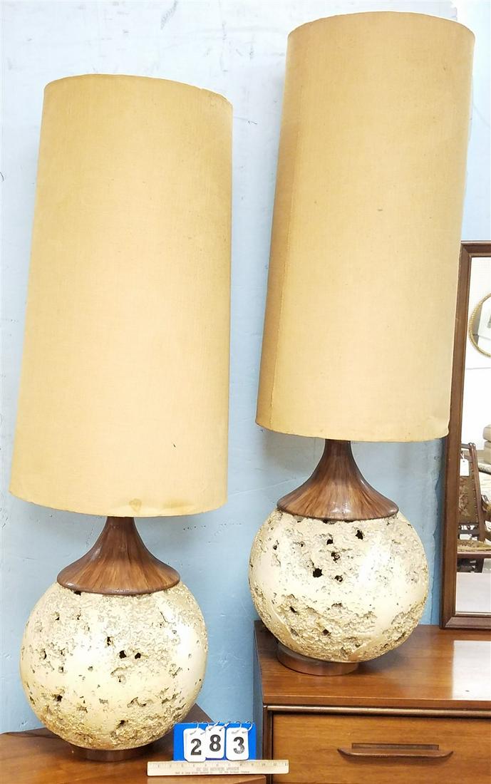 PR. MID CENTURY LAMPS, 57" (1 of 2)