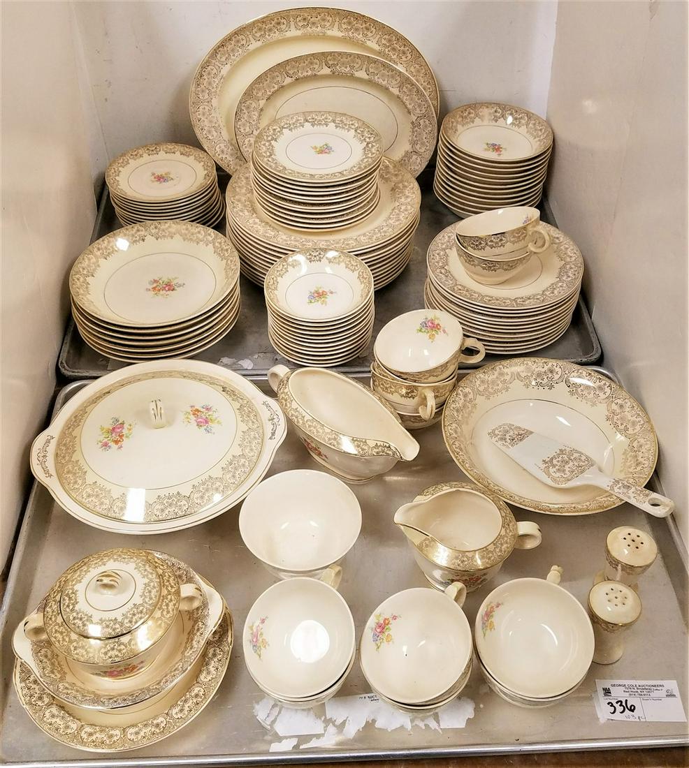 103PC. GARDEN CITY POTTERY DINNER SERVICE (1 of 2)