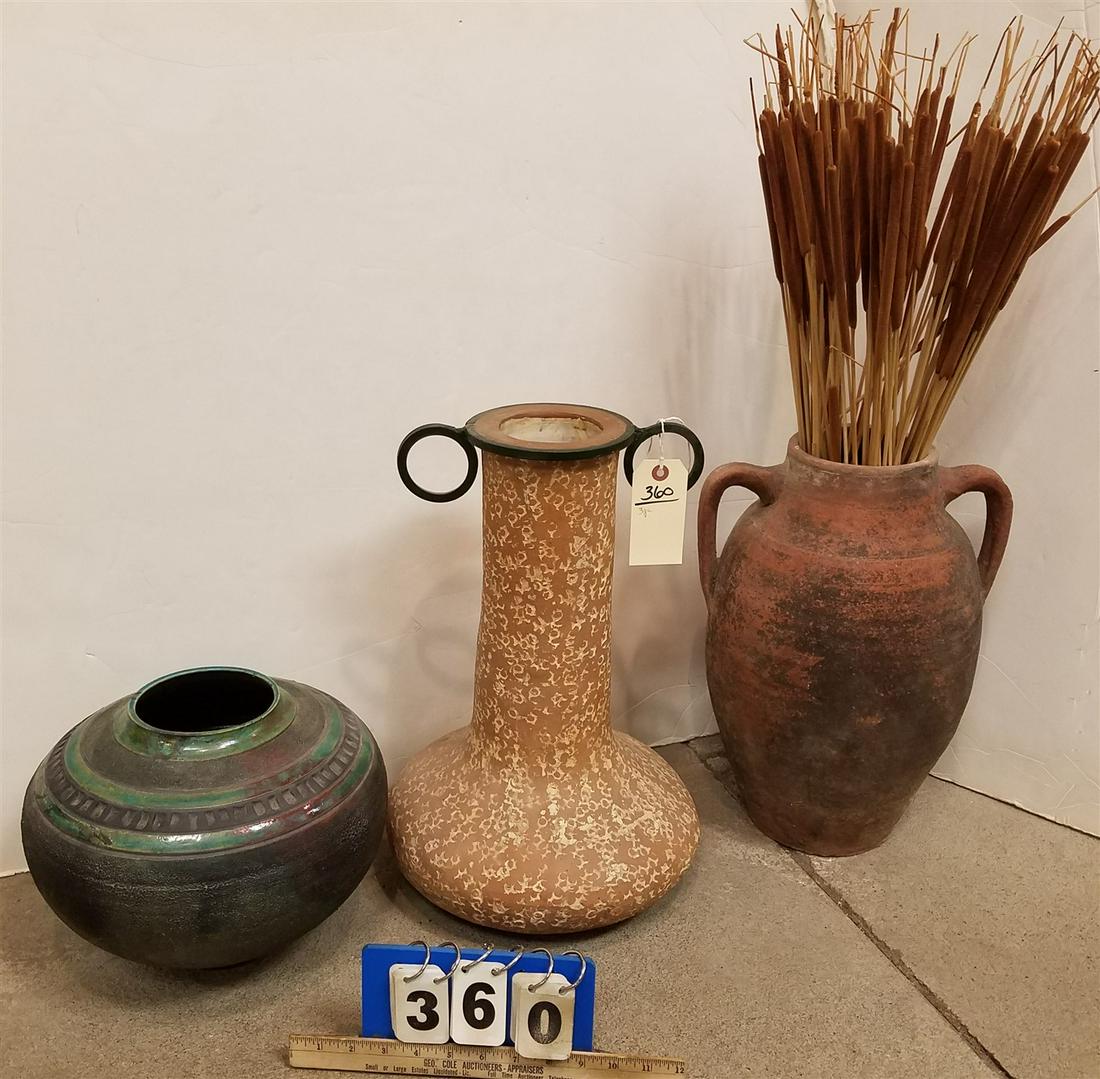 3 POTTERY VASES (1 of 2)