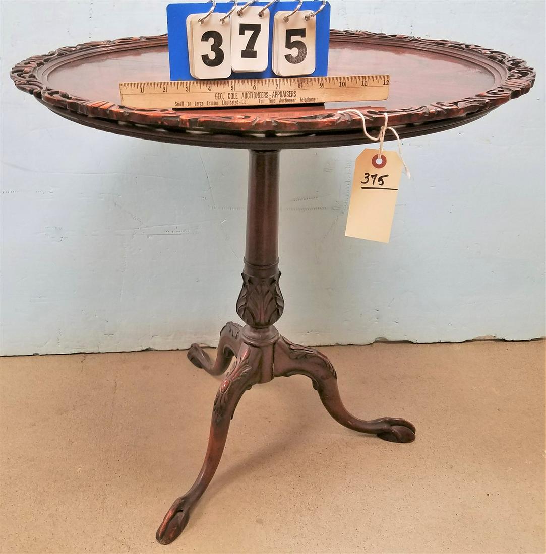 MAHOG. TEA TABLE: MAHOG. TEA TABLE