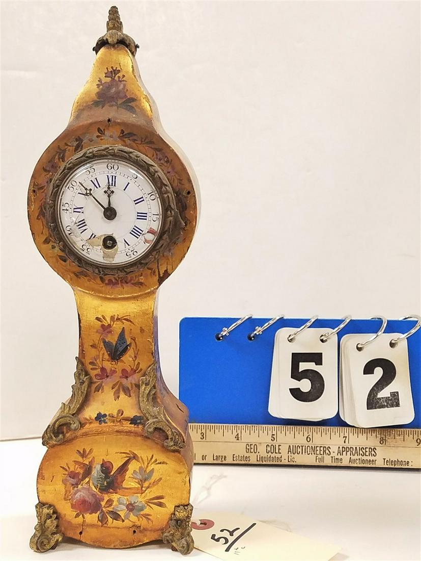 19th c. DRESSER CLOCK, 11.5" (1 of 5)