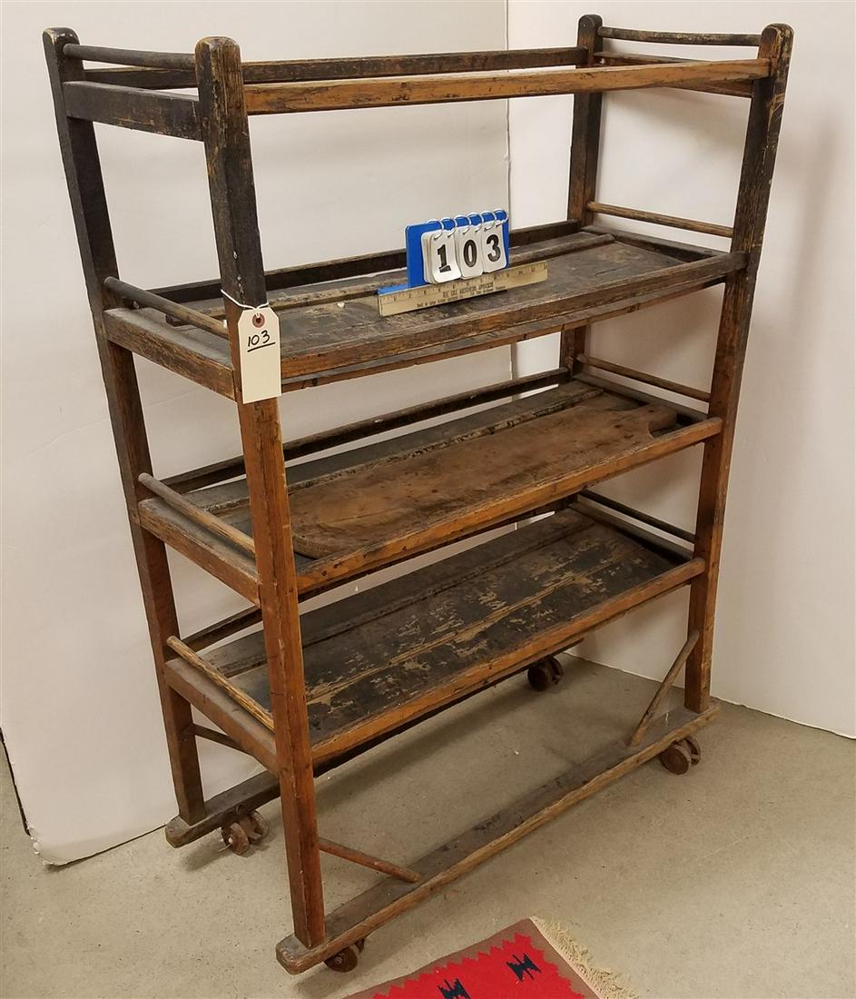 19th c. 3 TIER SHOE RACK (1 of 2)