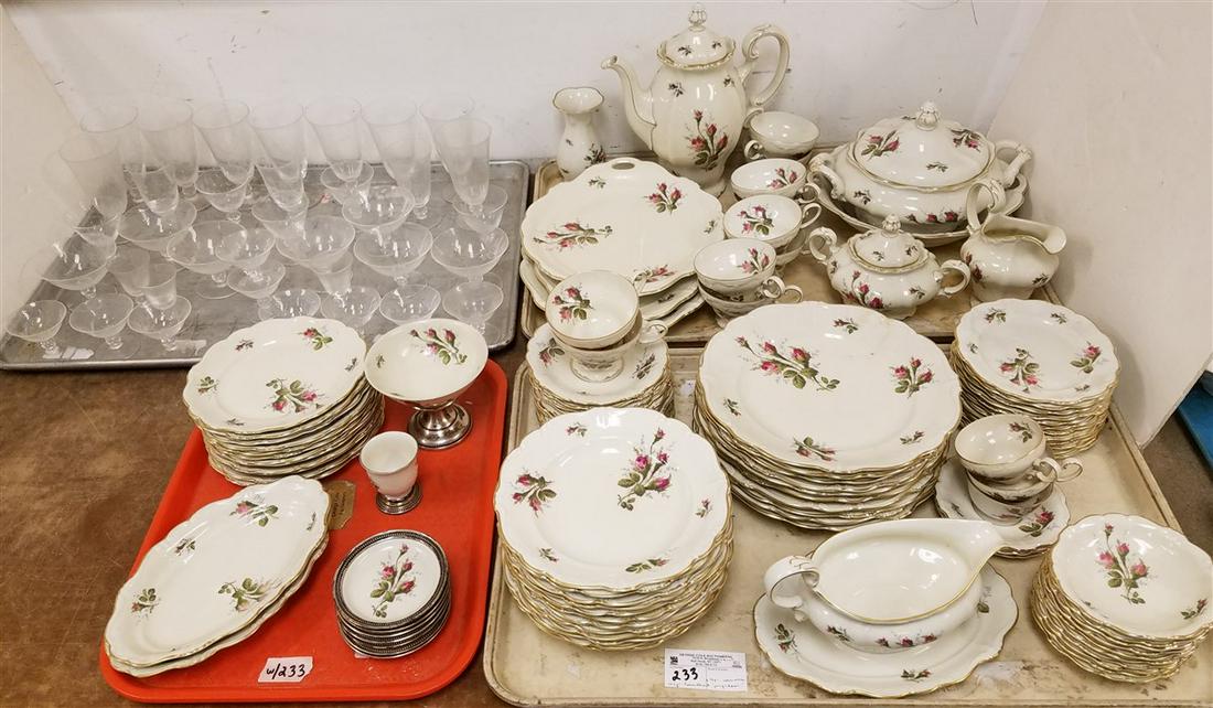 TRAYS 105 PC ROSENTHAL "POMPA- DOUR" DINNER SERVICE W/ (1 of 7)