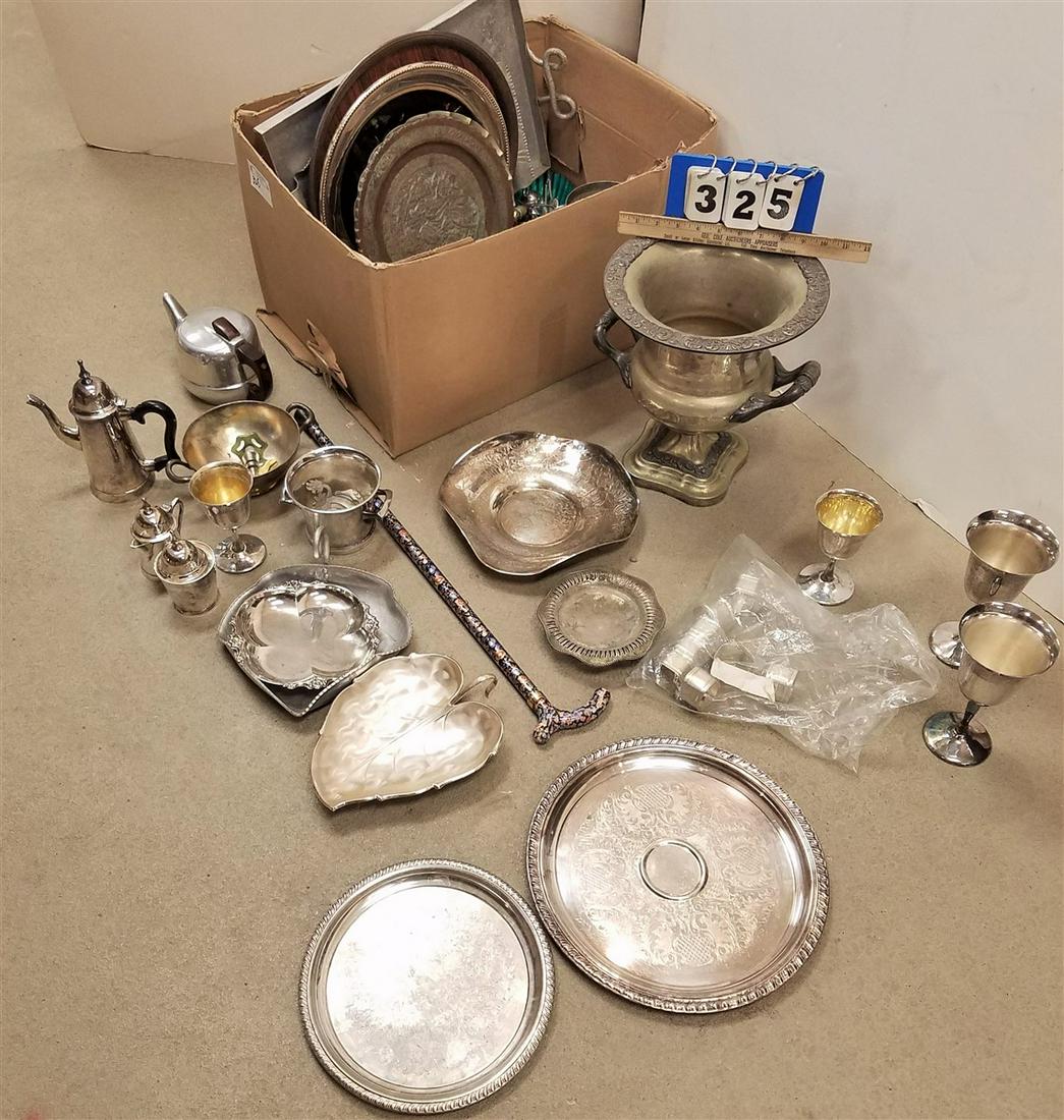 BX SILVERPLATE SERVING PCS. (1 of 2)