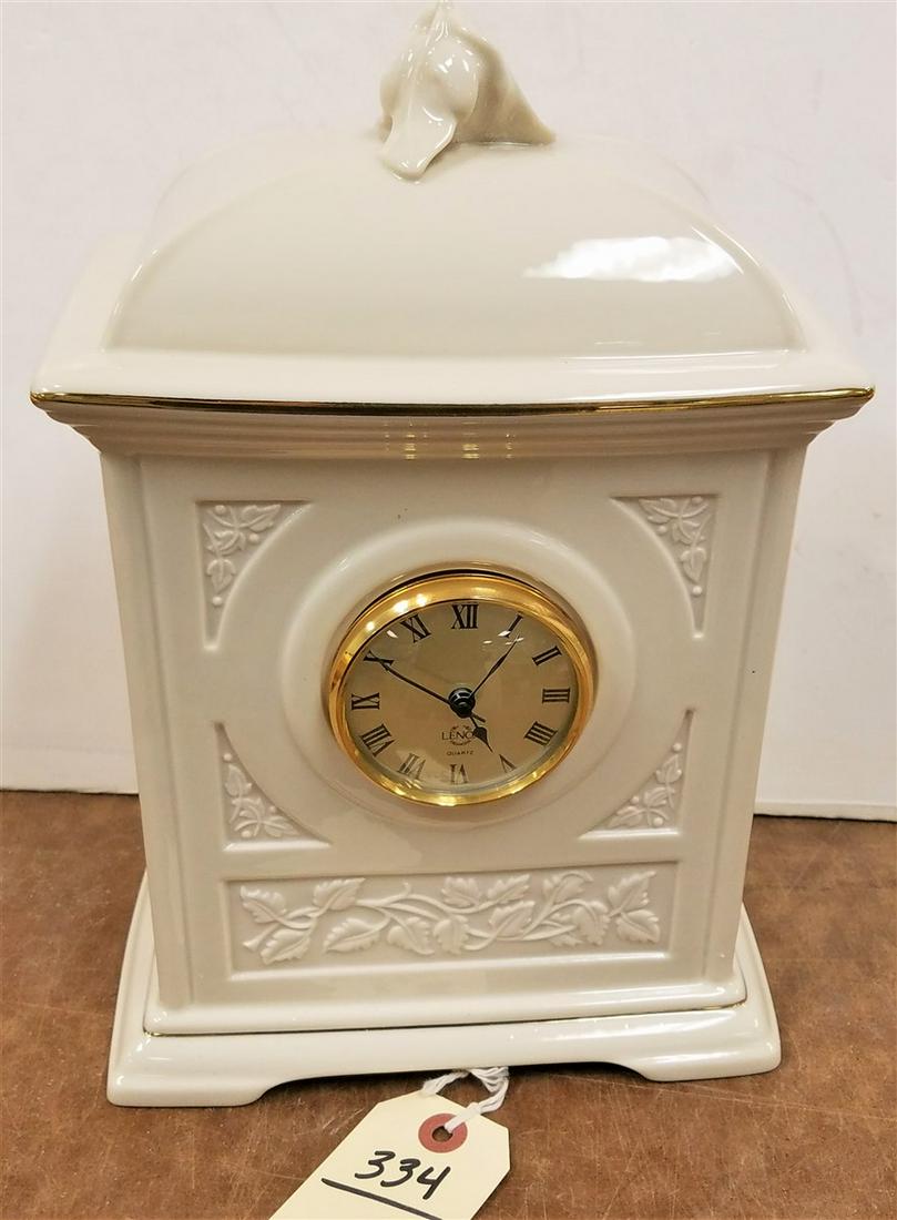 LENOX 4 SEASONS CLOCK, 12"H X 8.25"W X 5.25"D: LENOX 4 SEASONS CLOCK, 12"H X 8.25"W X 5.25"D
