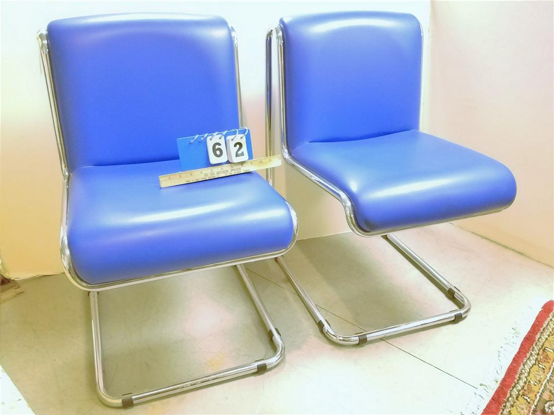 SET 4 CHROME TUBE THONET CHAIRS (1 of 3)