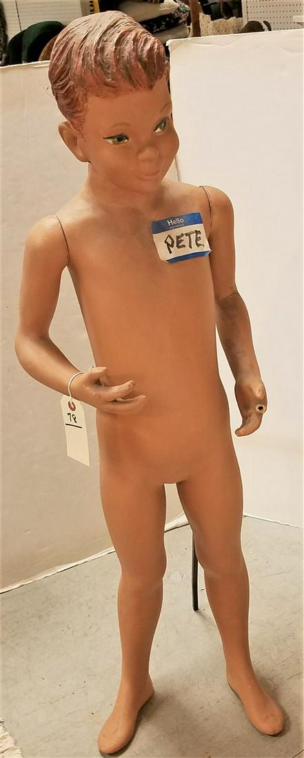 DARLING COMPANY SPRITELY KID MANNEQUIN BOY & GIRL ~44": DARLING COMPANY SPRITELY KID MANNEQUIN BOY & GIRL ~44"