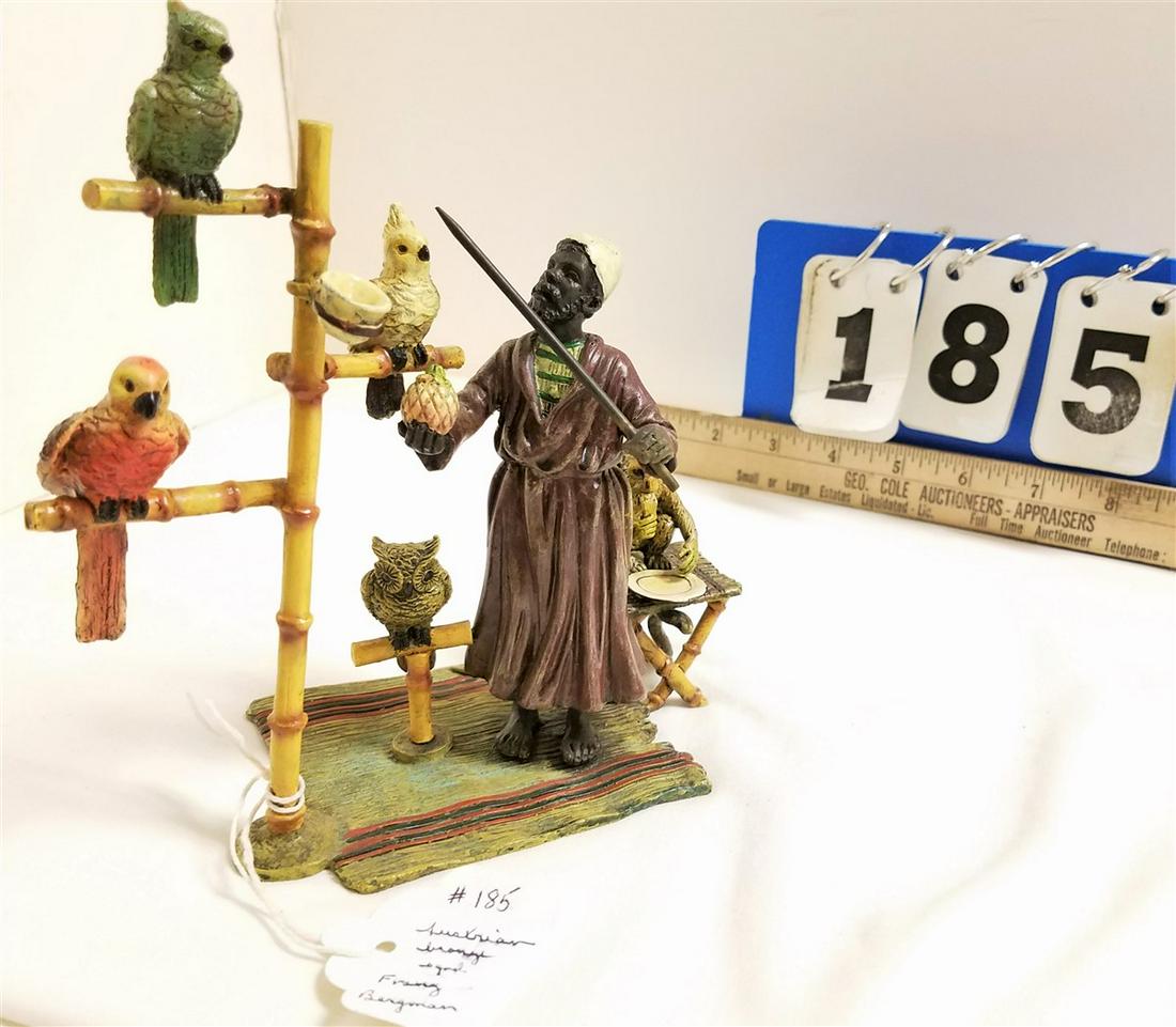 AUSTRIAN COLD PAINTED BRONZE GROUP, 7"H BY FRANZ (1 of 2)