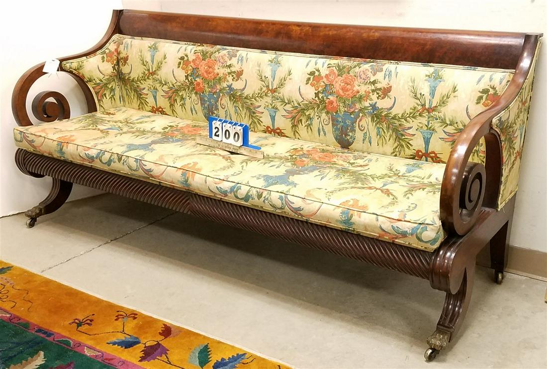 FEDERAL MAHOG. SOFA, 6' (1 of 2)