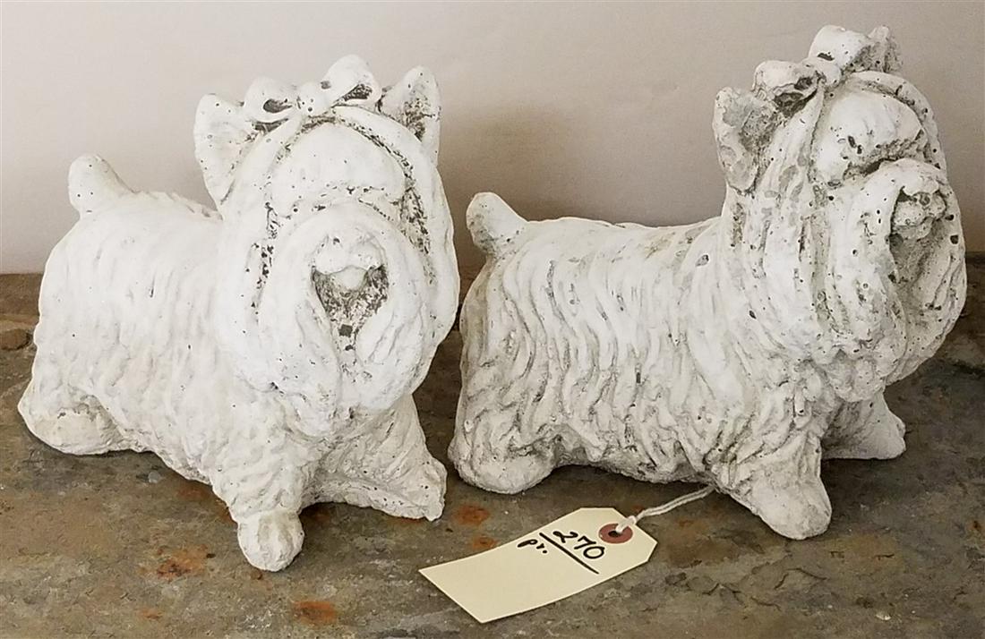 PR. CAST CEMENT DOGS (1 of 2)