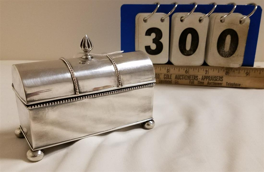 SILVERPLATE DOUBLE INK WELL (1 of 2)