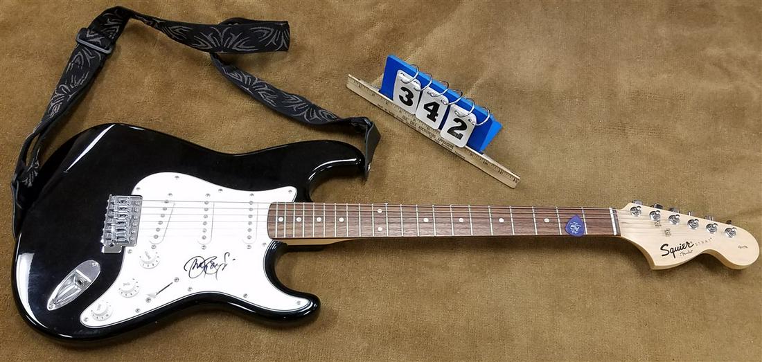 FENDER SQUIRE STRAT GUITAR, AUTOG, BY JON BON JOVI (1 of 5)