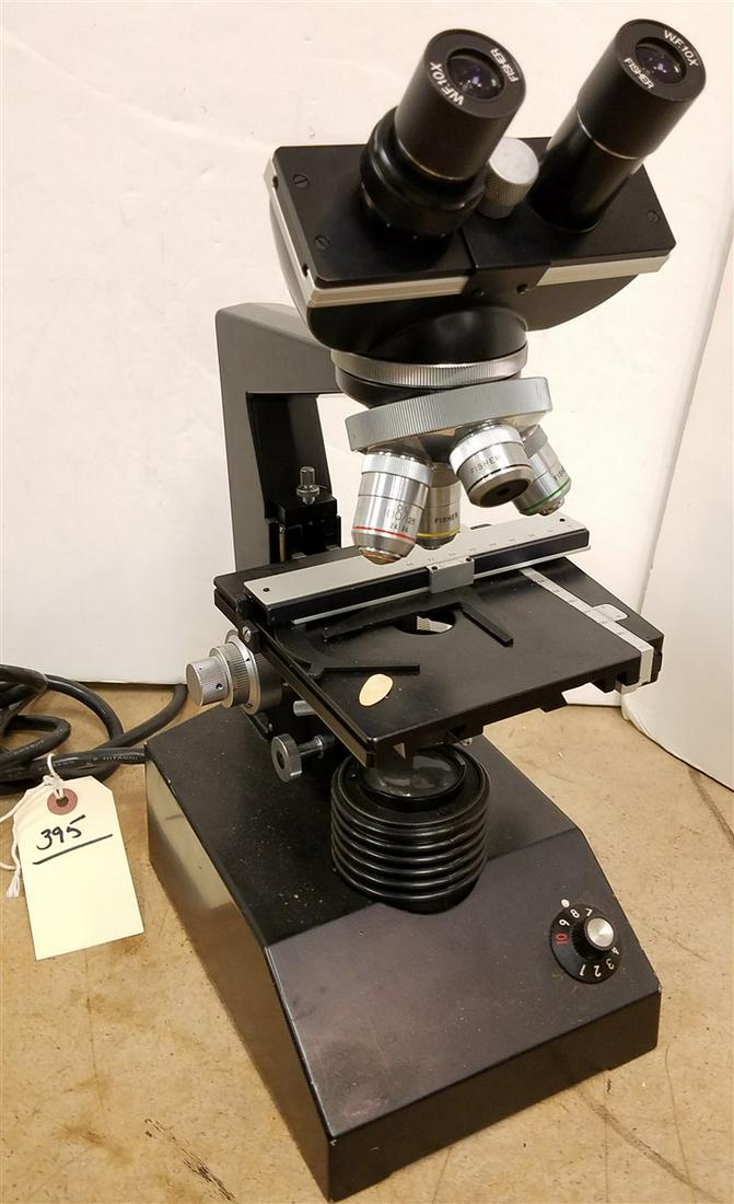 FISHER SCIENTIFIC #22288 MICROSCOPE (1 of 2)