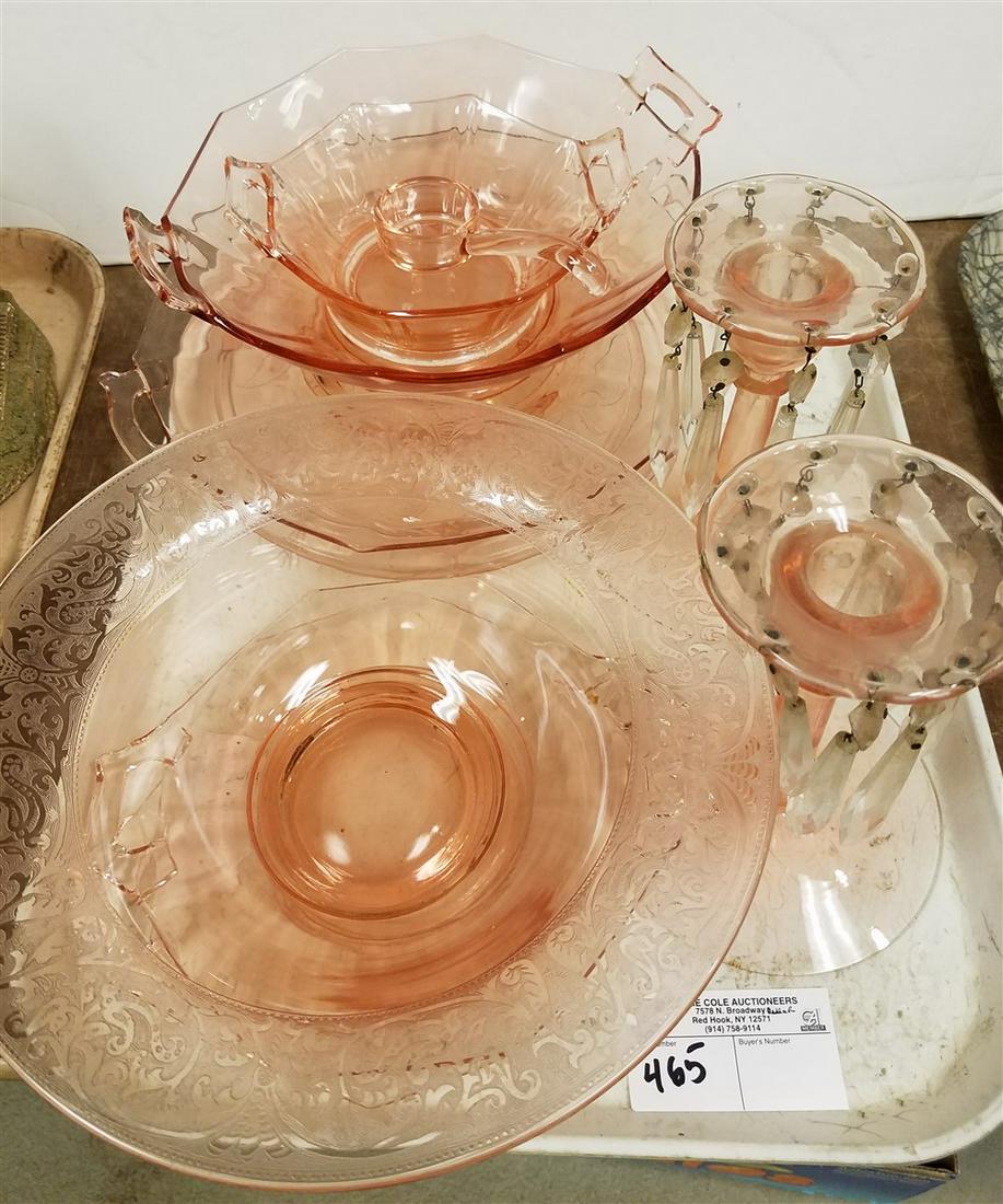 TRAY PINK DEPRESSION GLASS (1 of 1)