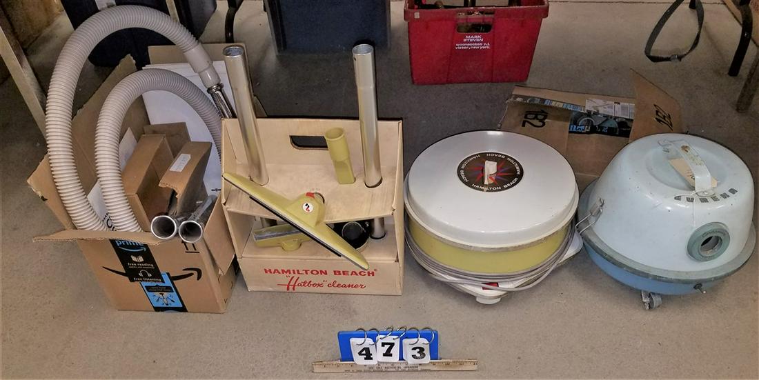 2 VINTAGE VACUUMS, HAMILTON BEACH + EUREKA (1 of 2)